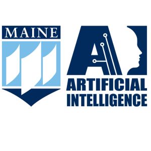UMaine and AI logos